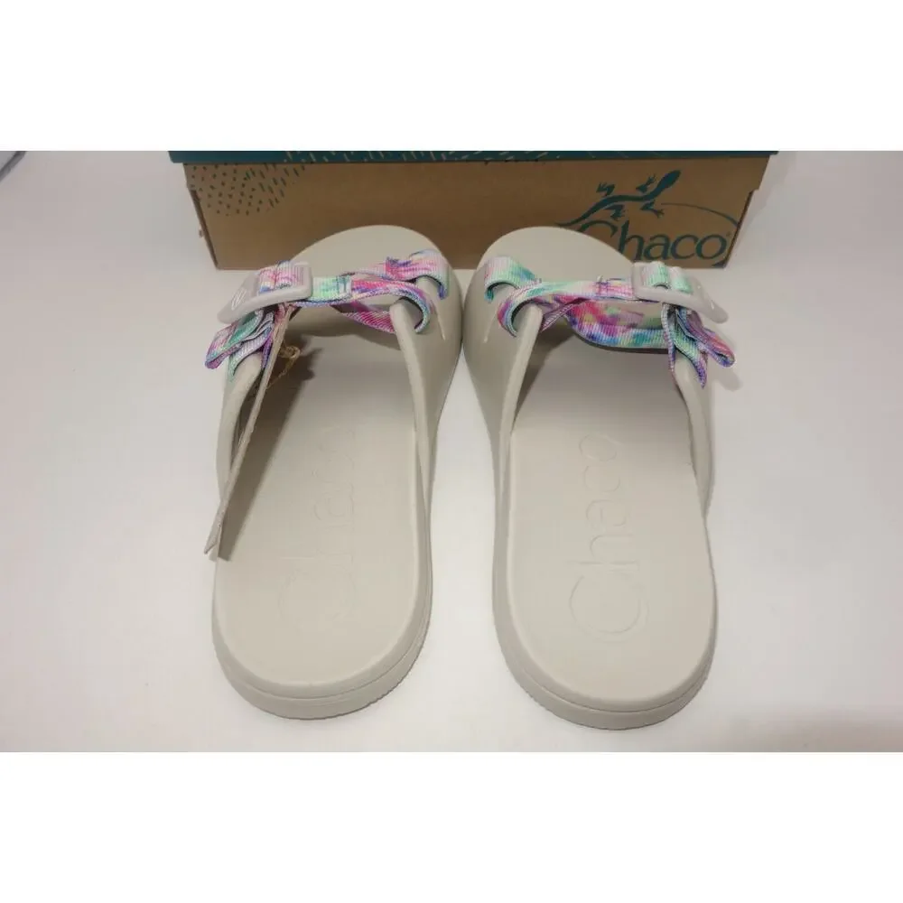 NEW Chaco Chillos Slide Light Tie Dye Comfort Slip On Sandal Slide Women's 6